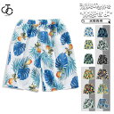 サーフパンツ メンズ 水着 男性用 夏用 ビーチパンツ ショートパンツ ハーフパンツ 花柄 水陸両用 海パン 海水パンツ 短パン ゆったり 五分丈