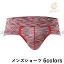 ビキニブリーフ メンズショーツ メンズインナー ビキニパンツ ブリーフパンツ 下着 男性用 紳士用 ミックスカラー ショート丈 おしゃれ カラバリ豊富