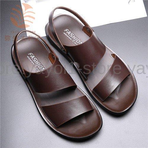 サンダル メンズ スリッパ 紳士用 革サンダル レザーサンダル 歩きやすい 夏 カジュアル お洒落 ブラック ブラウン コンフォタブル 父の日