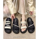 厚底サンダル ミュールサンダル 韓国風夏
