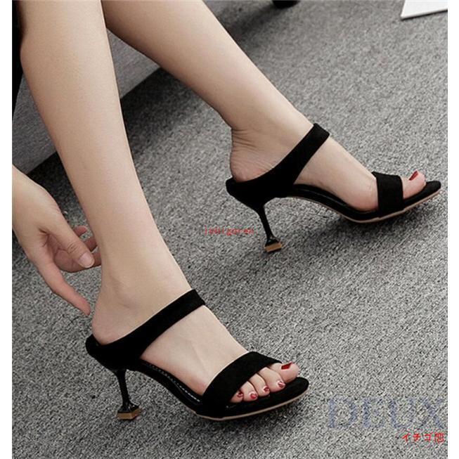サンダル レディース ヒールサンダル ミュール サマー 歩きやすい 夏 お洒落 シューズ 婦人靴 痛くない