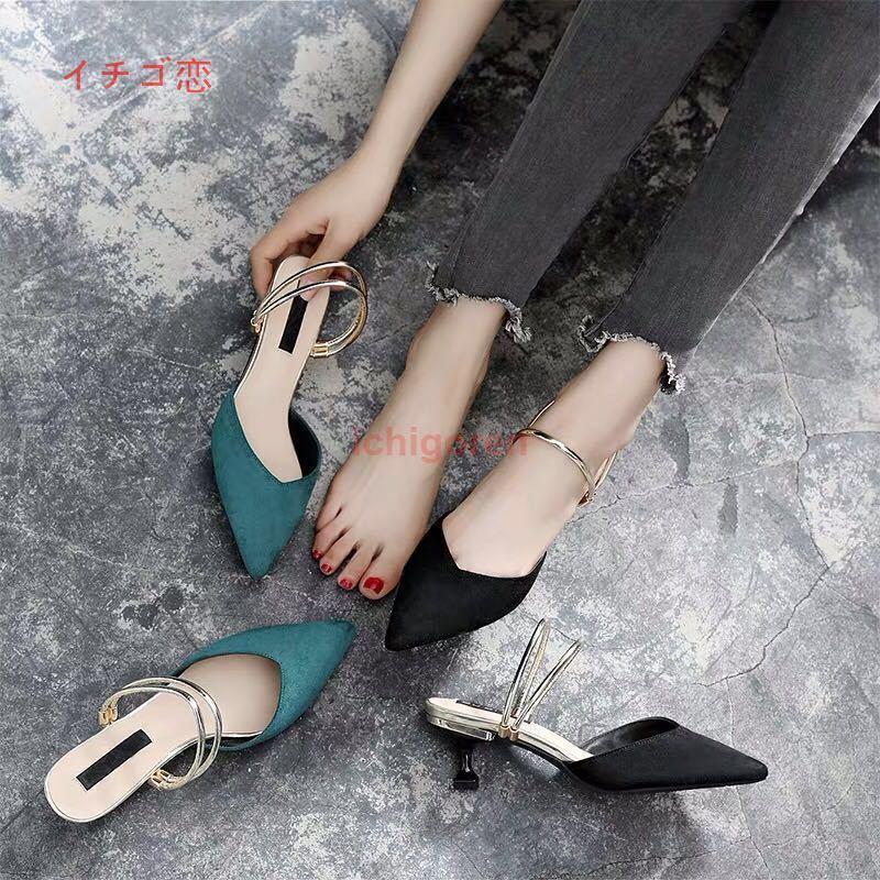 【期間限定10％OFF】ミュールサンダル ピンヒールレディース