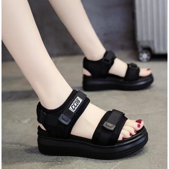 【期間限定10％OFF】スポーツ サンダル レディース 厚底サンダル ヒール 6cm シューズ スポーツサンダル 厚底 夏 疲れない ベルクロ サンダル ウェッジソール 美脚 サンダル