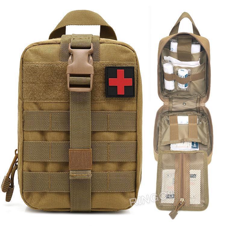 防災バッグ メディカルポーチ バッグ 防水 緊急ポーチ ファーストエイドキット 救急バッグ 軽量 応急処置 ポーチ 学校 オフィス 車 アウトドア 旅行登山 防災