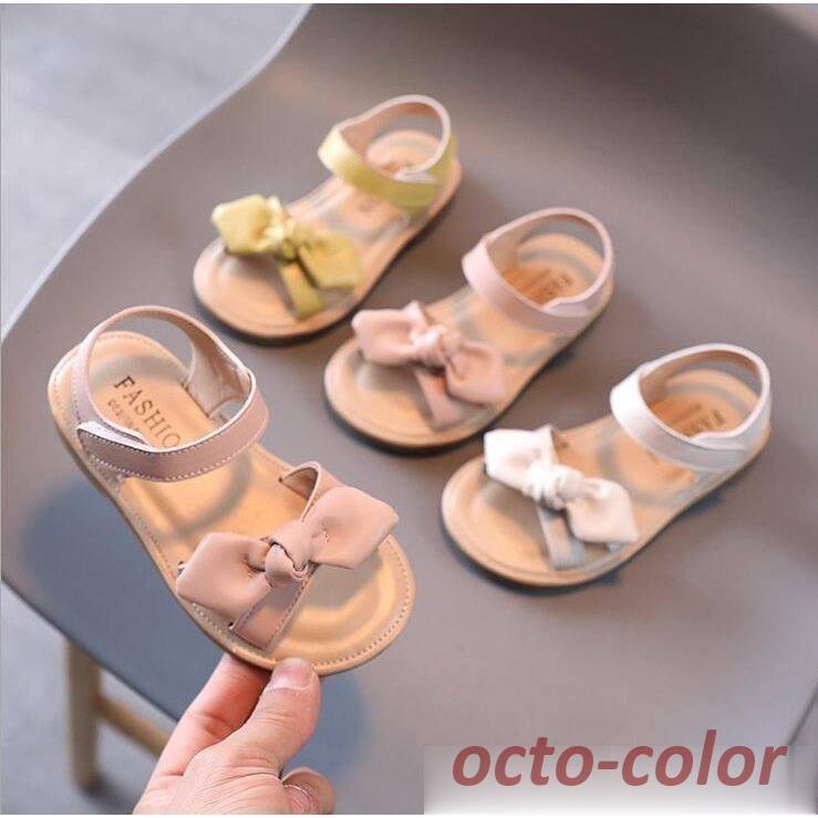 【期間限定10％OFF】サンダル キッズ 子供サンダル ビーチサンダル 女の子 子ども靴 リボン 夏物 キッズシューズ 滑りにくい ベビー アウトドア 姫系 女児 可愛い