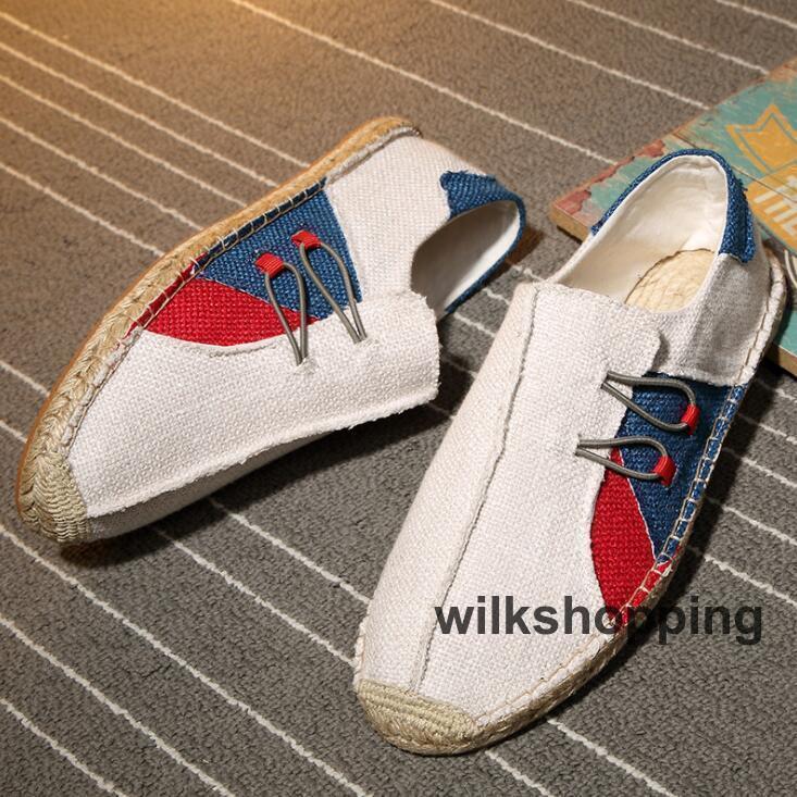 エスパドリーユ スリッポン メンズ メンズ カラー 切り替え 大きいサイズ 夏用　夏物