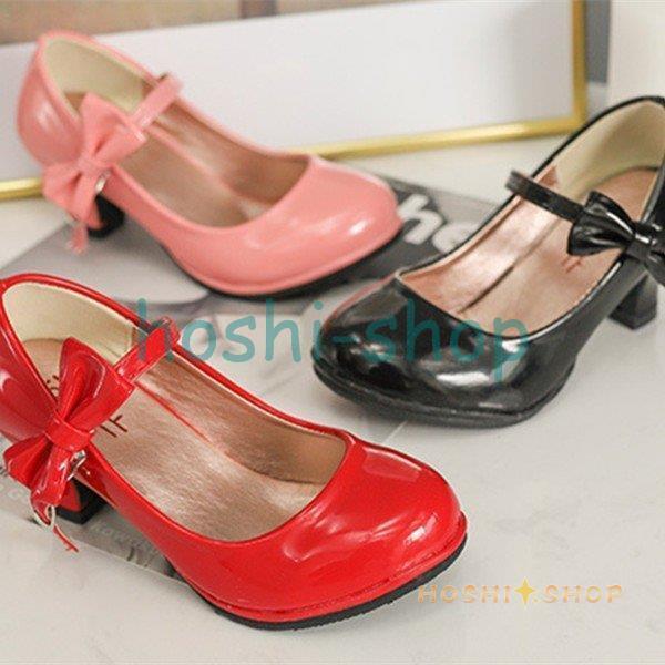 【期間限定10％OFF】フォーマルシューズ 子供 靴 女の子 17 18 19 20 21 22cm レッド 黒 ピンク 結婚式 キッズ 結婚式 女の子 発表会 子供 靴 女の子靴 コンクール