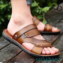 メンズサンダル 紳士用 革サンダル メンズサンダル 歩きやすい 夏 カジュアル 滑り止め 通気 コンフォタブル