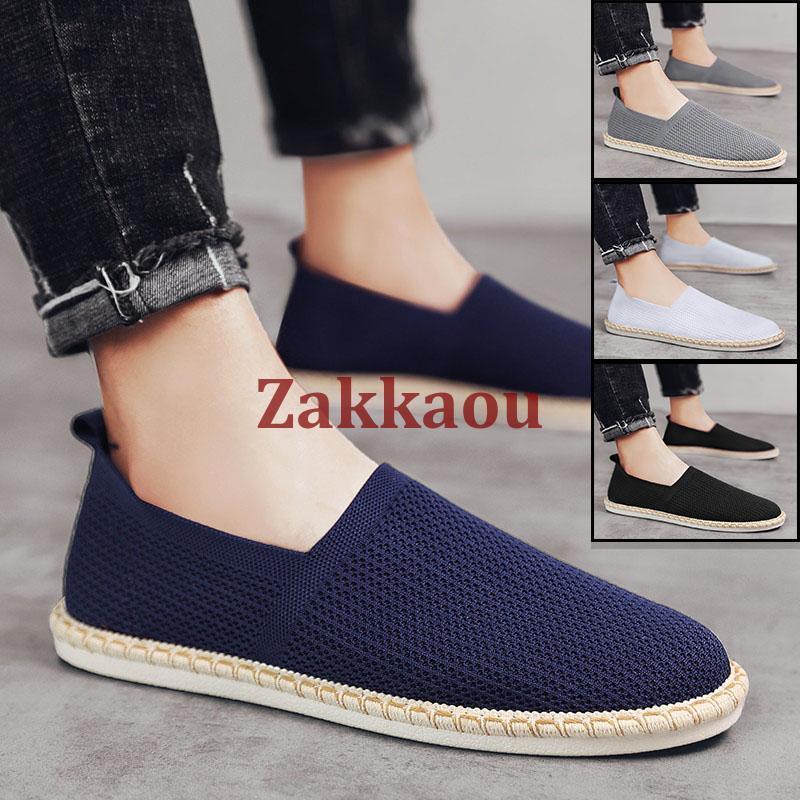 ローファー スニーカー メンズ 麻靴 ランニングシューズ エスパドリーユ メッシュシューズ 通気シュー..