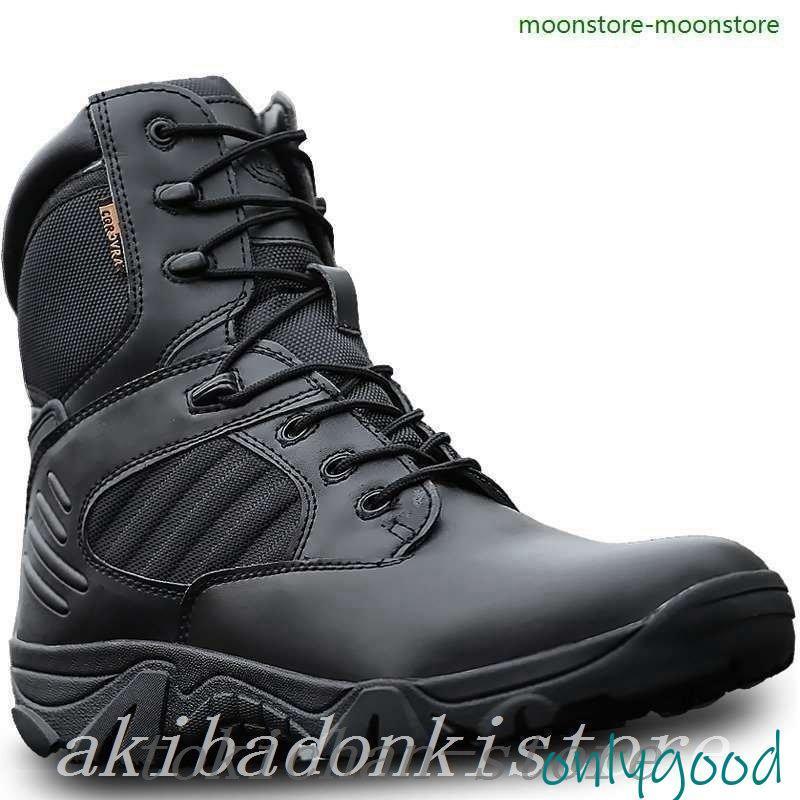 バイクブーツ メンズ 革 厚底 防水 ブーツ ハイカット