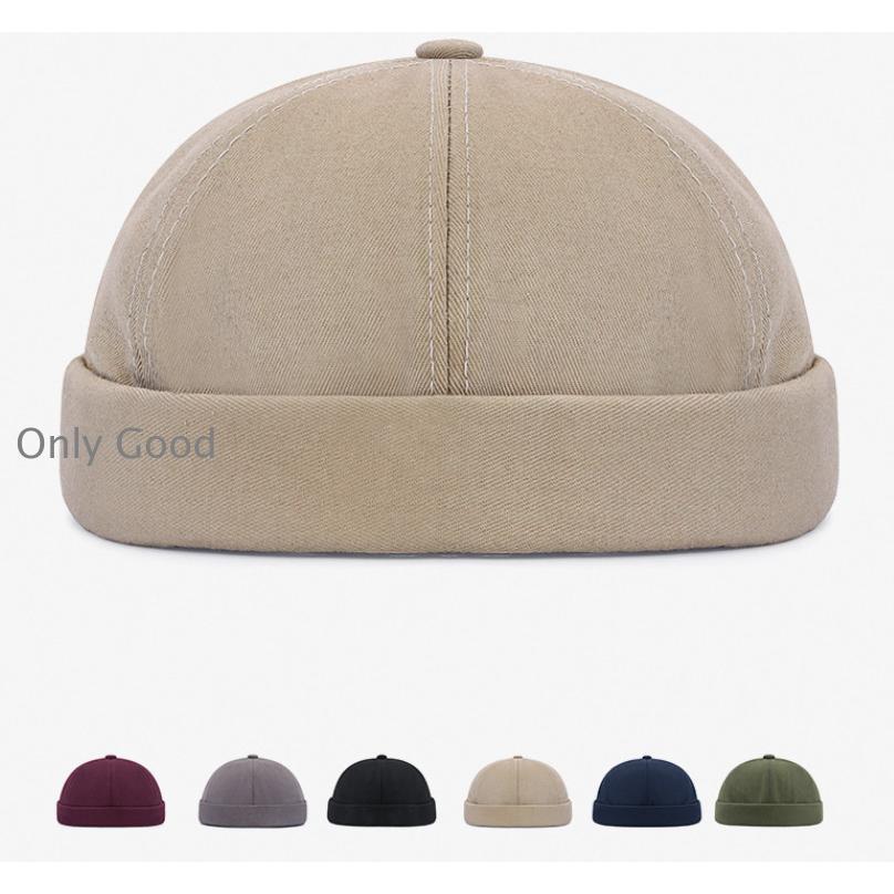 ロールキャップ 夏 つば無し フィッシャーマンキャップ メンズ レディース ロゴ 帽子 キャップ ハット レトロ ヴィンテージ(4)