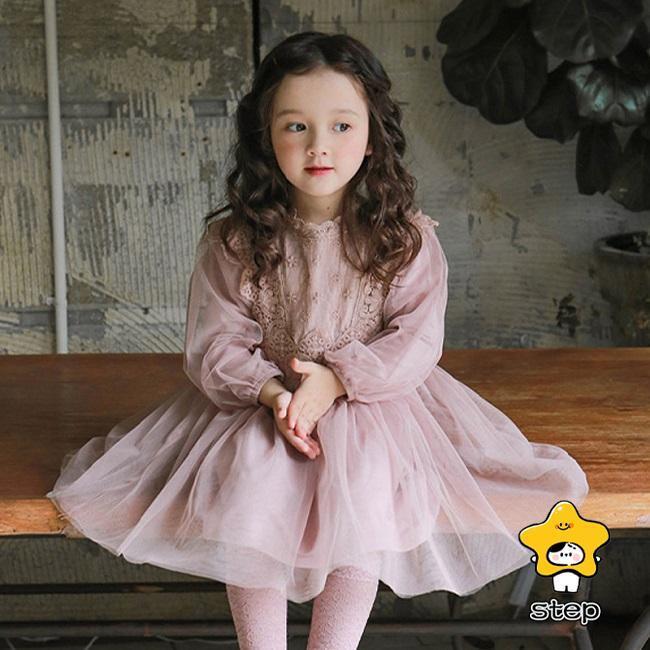 ジュニア チュールワンピース 長袖 女の子 ワンピース ゴスロリ 春 秋 プリンセス風 子供 長袖ワンピース レトロ 姫系 キッズ 女児 チュールドレス