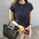 Tシャツ 夏 レディース 半袖Tシャツ サマーTシャツ ラウンドネック カットソー 無地 Tシャツ コットン シンプル 夏Tシャツ お洒落(4)