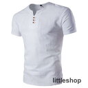 Tシャツ メンズ 無地 Vネック 半袖シャツ 白 黒T シンプル無地系 夏 夏服おしゃれ涼しい(4)