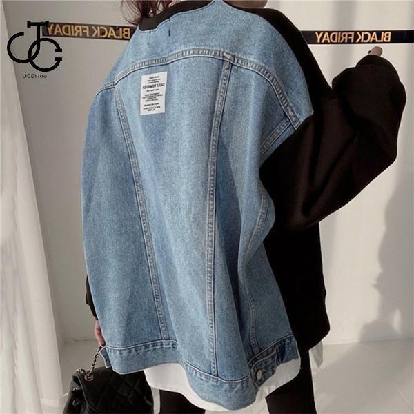 ジャケット プルオーバー 秋冬トップス レディース ショート丈 Uネック 大きいサイズ デニム 異素材 シンプル 大人っぽい レトロお洒落なトップス