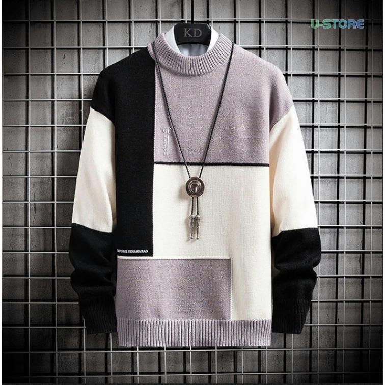 ニットセーター メンズ タートルネック クルーネック 長袖 秋冬 カジュアル おしゃれ マストアイテム 暖かい かっこいい トップス 秋服 新作