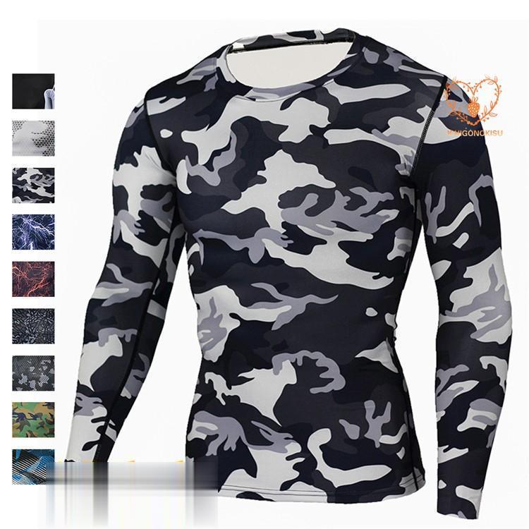 コンプレッションウェア アンダーシャツ スポーツシャツ メンズ 長袖 インナーウェア スーパーストレッチ 2023