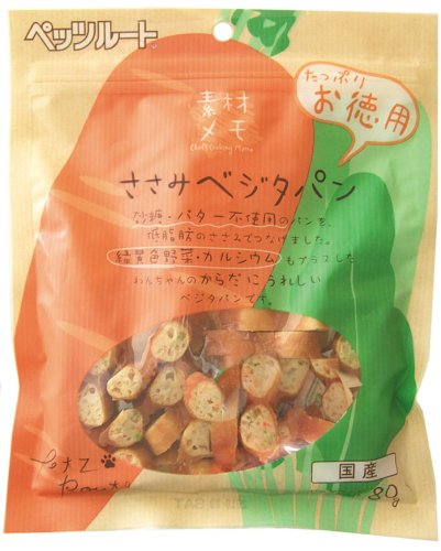 ペッツルート ささみベジタパン お徳用 80g