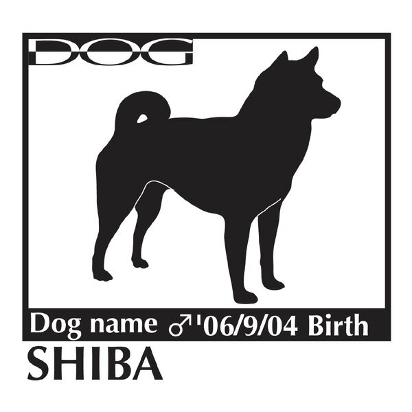 ◆ワンちゃんの「お名前」「お誕生日」「その他」記入欄はご注文カート内の 3．お支払い方法、配送方法選択ページの下部にあります。必要事項を必ずご入力ください。 プロの看板屋が作る☆あなただけのオリジナルアイテムグッズ！犬のステッカーAパターンMサイズ。全12色からお選びいただけます。犬のネーム・性別・お誕生日ほかご要望の文字を無料でお入れします。いろいろなシーンにあなたの自慢の犬をアピールしましょう！　いぬ連れ旅行時のクレートに貼ればちょっとしたdogIDグッズにもなります。画像の白い部分が切り抜き（シールステッカーがない部分）となります。こちらのステッカーのみご注文の場合は、メール便又は定型外郵便（350円ポスト投函）でのお届けとなります。予めご了承下さい。 ●犬の名前はアルファベット大、小文字どちらでもかまいません。●材質は塩化ビニル（通称カッティングシート）です。5〜7程度の耐久性、屋外でも安心してご利用ください。 ●黒い部分がステッカーとして残るので、白い部分はヌキ（貼る面の地が見えます）になります。●犬の名前・性別ピクト・お誕生日等と入れることができますが、お客様の必要なものだけの記入でもかまいません。 （例えば　名前と性別のみとか）●犬名はアルファベットで15文字まで入れることができます。他にご記入していことがございましたらご相談ください。 ・素材：塩化ビニール　・サイズM：横14cm×縦約13.5cm　◇貼り方説明書付き◇ -----お客様のお声----- 【一部ご紹介】N.Y様より・早々にステッカーをお送り頂きましてありがとうございました。早速、愛車二台に張りました。とても気に入っています。また、機会がありましたら、お願い致します。- - - - - - - - - - - - - - - - - - - - - - - - - - - - - - - - - - - - - - - - -S.M様より・細かな質問に対しても迅速・丁寧に回答してくださり、また注文に関してもすばらしく大変気持ちの良い対応でした。また、今回2回の注文になりましたが、商品についてもとても綺麗で満足しています。ステッカーを貼った部分がとてもお洒落になりました。犬のシルエットは、どこのものも微妙に違いましたが、こちらのお店のは、うまくとらえてます！！- - - - - - - - - - - - - - - - - - - - - - - - - - - - - - - - - - - - - - - - -A.Y様より・2度の注文に快く対応していただきました。《おまけ》といわれる国旗のステッカーも子供たちが喜んでいます。ありがとうございました。- - - - - - - - - - - - - - - - - - - - - - - - - - - - - - - - - - - - - - - - -K.Y様より・うちの犬より良いステッカーグッズです！車を綺麗に掃除してから貼らせてもらます！友人にも宣伝しときますね。 こちらの商品と、よく一緒に買われています♪ ☆人気NO.2、犬の国別対抗ステッカーシリーズ！！僕と私と自慢の犬、特別なステッカーを作りませんか♪ 犬のステッカーAパターン　Mサイズ。全12色からお選びいただけます。ご自慢の犬のお名前・性別・お誕生日ほかご要望の文字を無料でお入れします。 ●全12色からお選びいただけます。 ※それぞれのモニターの違いで、現物の色と多少の違いが生じることがあります。ガラス面などに貼られる場合は色の明るいものをお勧めします。暗い色の場合、コントラストがつきにくいことがあります。ステッカーを貼られる場所をよくご確認の上、色をお決めください。 ・素材：塩化ビニール　・サイズM：横14cm×縦約13.5cm　◇貼り方説明書付き◇