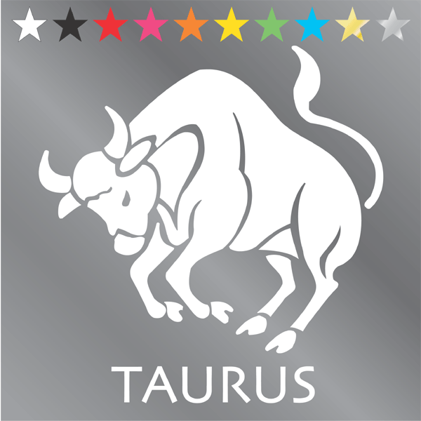 星座 グッズ シール 牡牛座 ステッカー （おうし座・taurus）カー シール 自動車 車 星 カッティング シート イラスト デカール ステッカー 車 バイク スーツケース