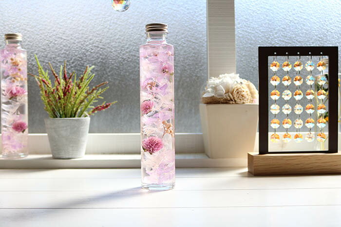 ハーバリウム 【フローラル】 - GRACE SERIES - あじさい 千日紅 ペッパーベリー【楽ギフ_内祝い 【楽ギフ_結婚祝い プリザーブドフラワー ギフト 観葉植物 楽天 インテリア雑貨 バレンタイン 植物標本 オイル ウォーターフラワー 即納格安通販　バレンタイン　人気　ランキング