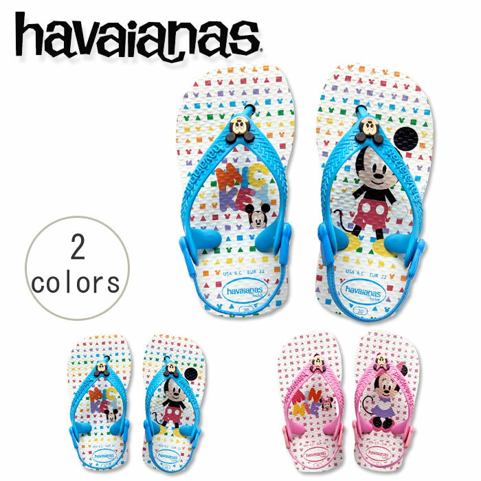 【ハワイアナス】 ビーチサンダル avaianas ディズニー ベビー・ミッキー・ミニー （BABY MICKEY MINNIE） ベビー 旧商品につき値下げ【あす楽対応】