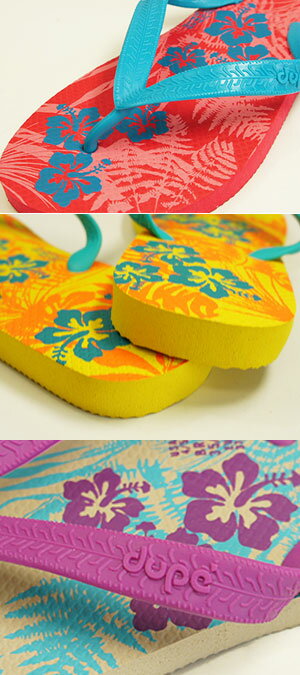 ビーチサンダル havaianasの姉妹ブランド dupe (デュペ)　FLORAL（フローラル） レディース3色 【あす楽対応】