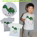 【メール便送料無料】【キッズ】男の子大好き☆恐竜柄♪≪キッズ用恐竜Tシャツ≫【90cm】【100cm】【110cm】【120cm】【130cm】【140cm】怪獣/動物/アニマル