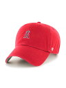 フォーティーセブン 47 MLB公認 ロサンゼルス・エンジェルス キャップ レッド 野球帽 メジャーリーグ ロゴ Angels Base Runner'47 CLEAN UP -RED-