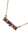 アドバンス ADVANCE プレートネックレス NEW YORK PLATE GOLD NECKLACE -50cm- ゴールド