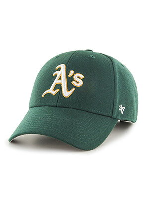 フォーティーセブン 47 アスレチックスベースボールキャップ ダークグリーン 帽子 MLB公認ブランド Athletics'47 MVP -DARK GREEN-