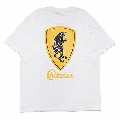 チラックス Chilaxxx ロゴ 半袖 Tシャツ TEE メンズ M-XXL ホワイト PANTHER T-SHIRT -WHITE-