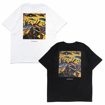 モアイ MoAI ロゴ 半袖 プリントTシャツ TEE メンズ M-XL ブラック/ホワイト CALIFORNIA LOVE T-SHIRT -2.COLOR-