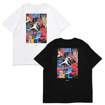 モアイ MoAI ロゴ 半袖 プリントTシャツ TEE メンズ M-XL ブラック/ホワイト FLIGHT T-SHIRT -2.COLOR-