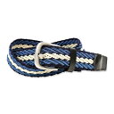 CYGCgAp RAISE8 APPAREL 35MM bV U[xg M/L lCr[/zCg 35MM GENUINE LEATHER ITALY BELT -NAVY~WHITE-