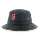 フォーティーセブン 47 MLB公認 バケットハット メジャーリーグ ベースボール ビンテージ・ネイビー RED SOX'47 BUCKET HAT -VINTAGE NAVY-