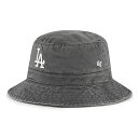 フォーティーセブン 47 MLB公認 バケットハット メジャーリーグ ベースボール ダーク・グレー DODGERS'47 BUCKET HAT -DARK GRAY-
