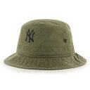 フォーティーセブン 47 MLB公認 バケットハット メジャーリーグ ベースボール サンダル・ウッド YANKEES'47 BUCKET HAT -SANDALWOOD-