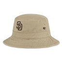 フォーティーセブン 47 MLB公認 バケットハット メジャーリーグ ベースボール カーキ PADRES'47 BUCKET HAT -KHAKI-