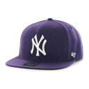 フォーティーセブン 47 MLB公認 ベースボールキャップ パープル YANKEES SURE SHOT'47 CAPTAIN -PURPLE-