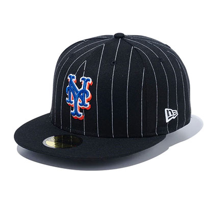 ニューエラ NEW ERA キャップ 帽子 ブラック PINSTRIPE NEW YORK METS -BLACK-