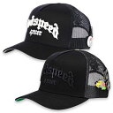 ゴットスピードニューヨーク GODSPEED NEW YORK ロゴ メッシュキャップ ブラック/ホワイト GS4EVER HAT -2.COLOR-