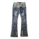 @oTX VALABASAS fjpc CgECfBS MR.EMBROIDERY STACKED DENIM -LIGHT INDIGO-