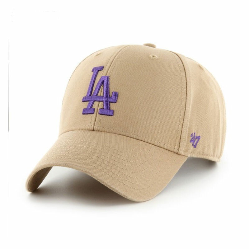 フォーティーセブン 47 ベースボールキャップ カーキ/ベージュ MLB メジャーリーグ DODGERS LEGEND'47 MVP -KHAKIxPURPLE-