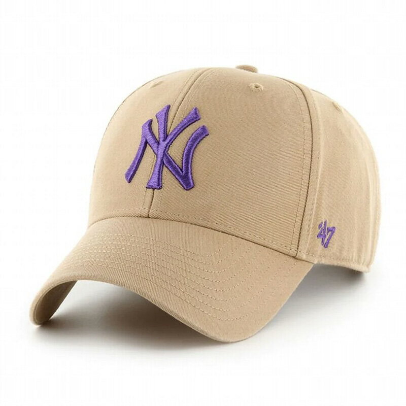 フォーティーセブン 47 ベースボールキャップ カーキ パープル MLB メジャーリーグ YANKEES LEGEND '47 MVP -KHAKIxPURPLE-