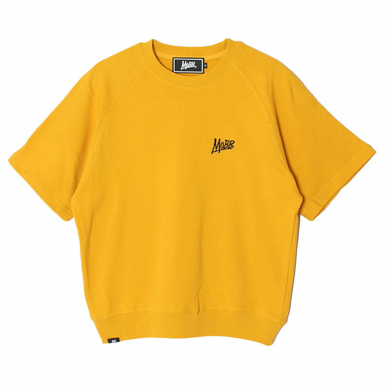 モブ MOBB クルースウェット M,L,XLサイズ マスタード/イエロー トップス トレーナー クルーネック 半そで OG S/S SWEAT -MUSTARD-