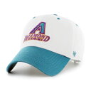 47 tH[eB[Zu x[X{[ Lbv Xq Xg[g MLB zCg ARIZONA DIAMONDBACKS DOUBLE HEADER DIAMOND '47 CLEAN UP-WHITE~DARK TEAL-