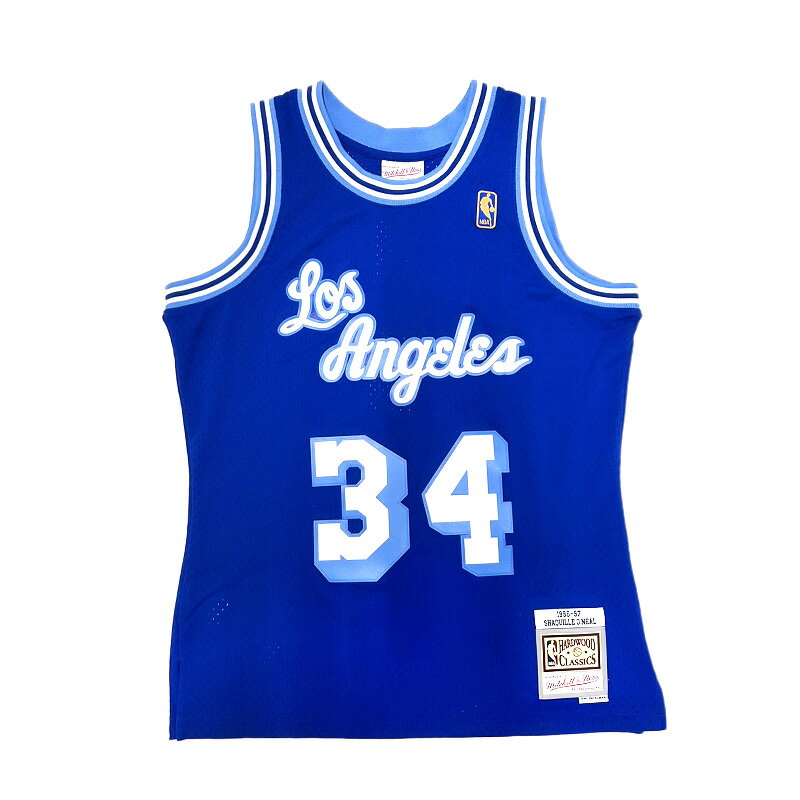 MITCHELL&NESS ミッチェルアンドネス トップス タンクトップ LOSANGELES バスケ NBA ストリート ブルー SWINGMAN JERSEY -SHAQUILLE O'NEAL- -BLUE-