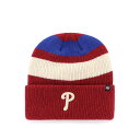 47 フォーティーセブン MLB キャップ 帽子 ベースボール 野球 フィリーズ 男女兼用 PHILLIES CLUBHOUSE JENNINGS '47 CUFF KNIT -RED-