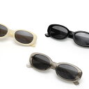 SUNKAK サンカク サングラス SUNGLASS アイウェア ブラック/黒 ホワイト/白 クリア グレー オーバル ストリートブランド TYPE20 SHOW TIME -3.COLOR-